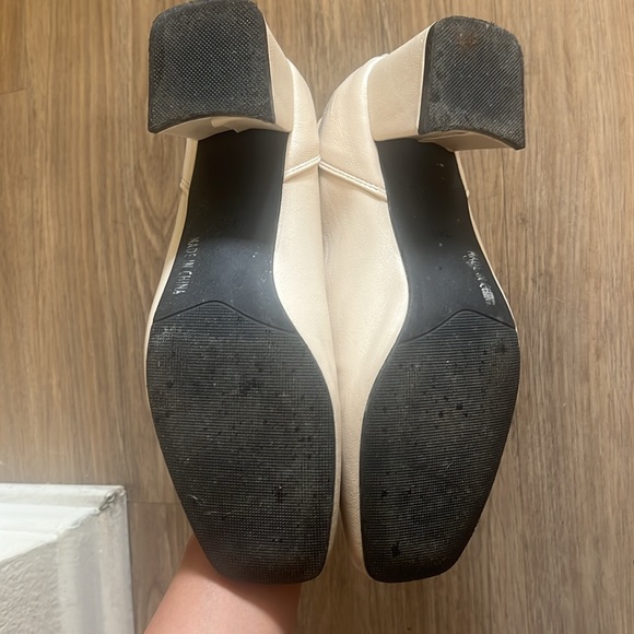 Faux Leather Cream Boots- Perfect for Fall 🍂🍁 - Picture 7 of 7